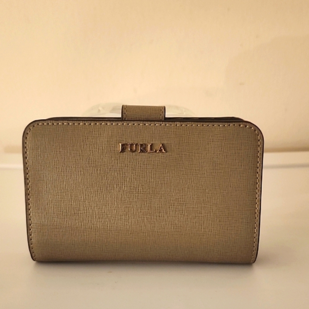 Furla Compact Leather Wallet (New) w/Free Furla Crossbody